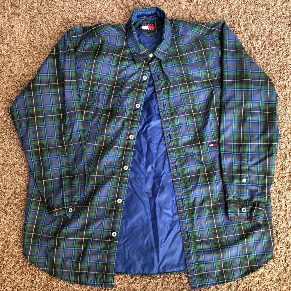 VTG Tommy Hilfiger Plaid Windbreaker